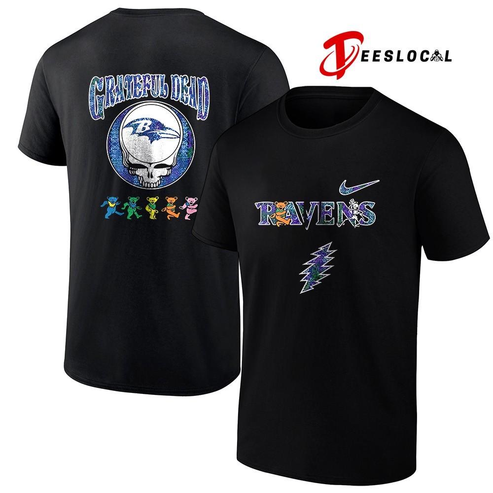 The Ravens GHOST NOTES CD jacket Tシャツ L The Ravens GHOST NOTES