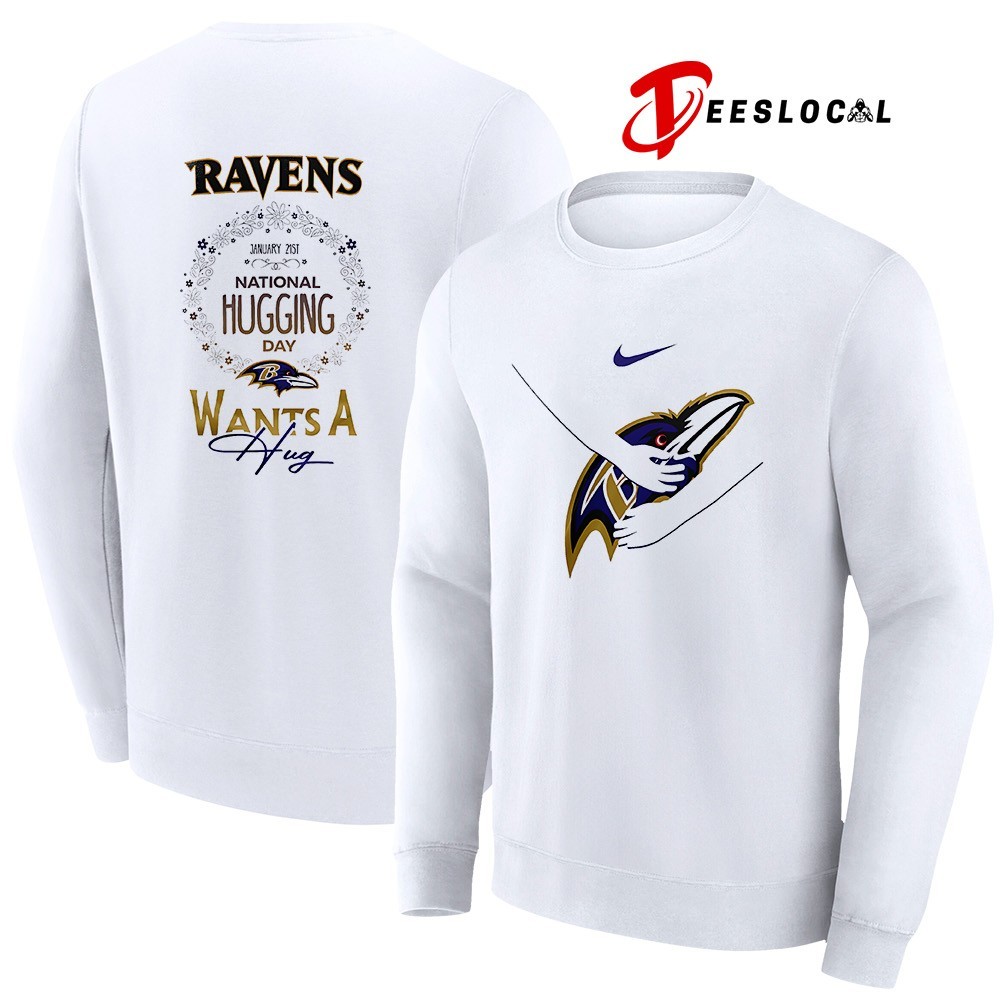 Baltimore Ravens x National Hugging day wants a hug logo shirt