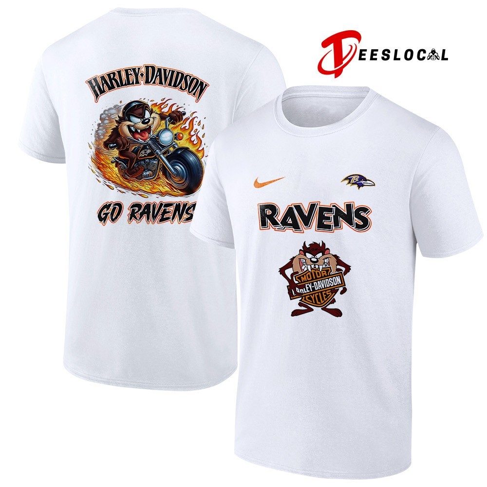 Baltimore Ravens x Taz Looney Tunes Harley Davidson shirt, hoodie