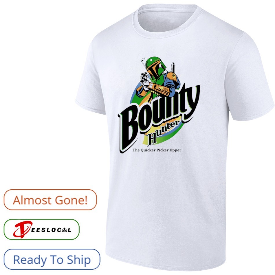 Bounty Hunter Star Wars Tシャツ Boba Fett Bounty Hunter The Quicker Picker Upper Star Wars shirt