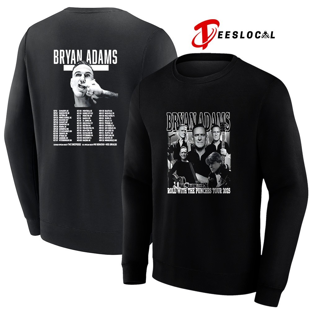 Bryan Adams Roll Will The Punches tour 2025 graphic dates schedule