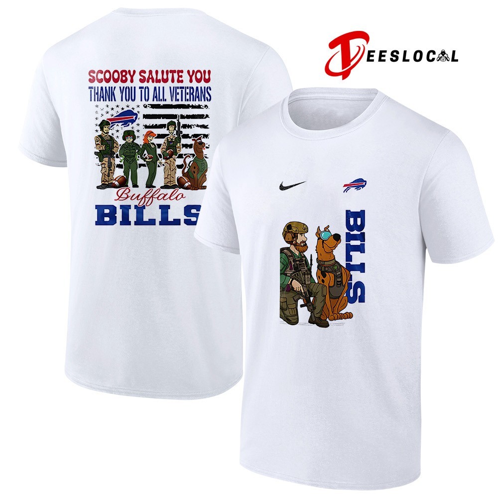 Buffalo Bills x Scooby Doo salute you thank you to all veterans