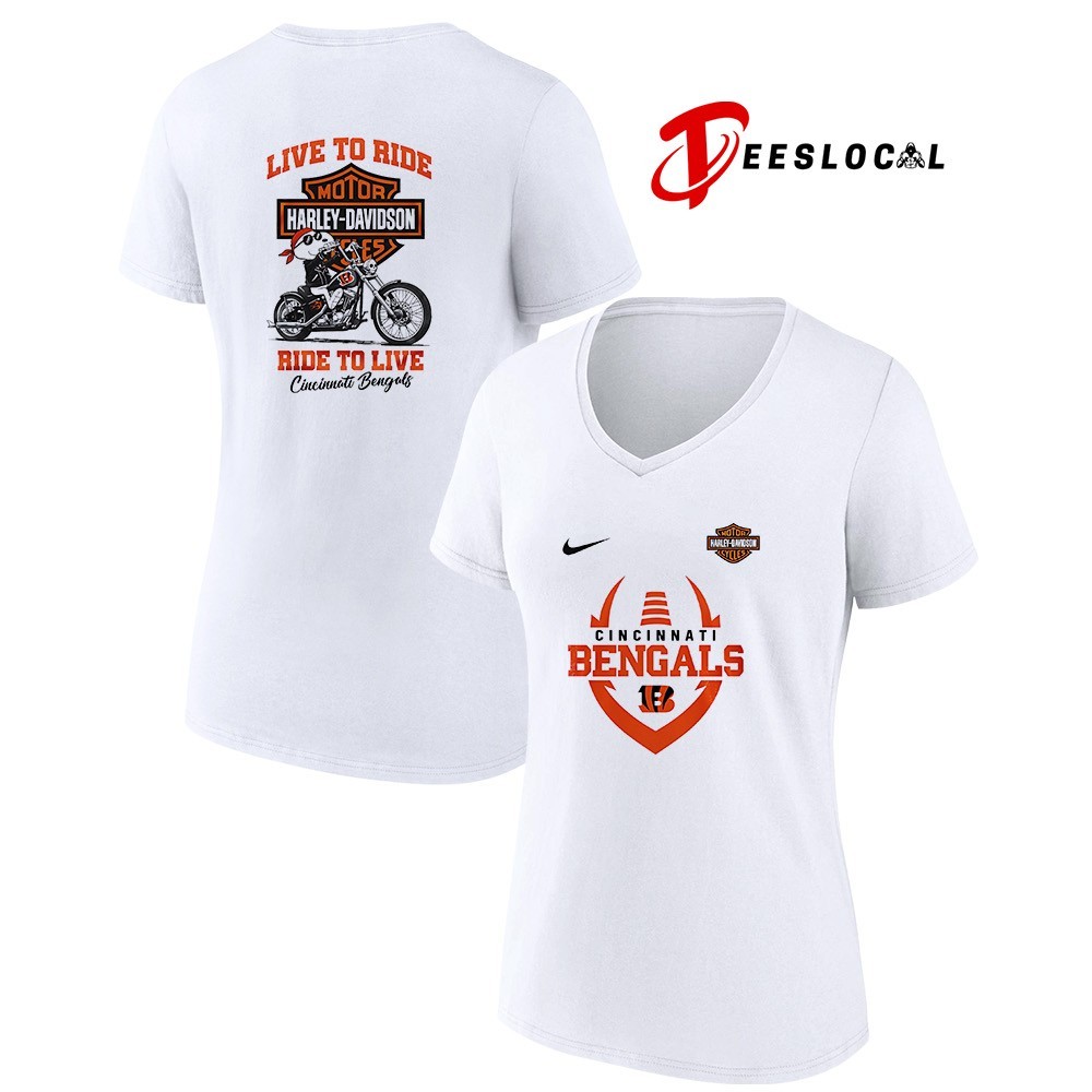 Cincinnati Bengals x Snoopy Motorcycle Harley Dadvidson live to