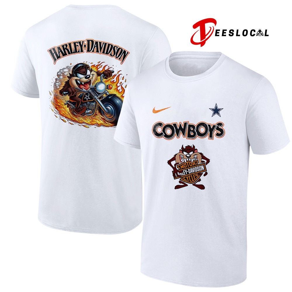 Dallas Cowboys x Taz Looney Tunes Harley Davidson shirt, hoodie