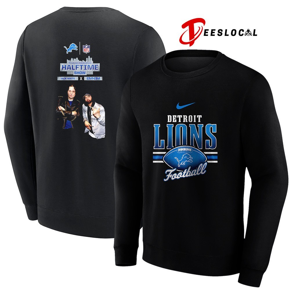 Detroit Lions Jack White x Eminem Thanksgiving Galftime show city