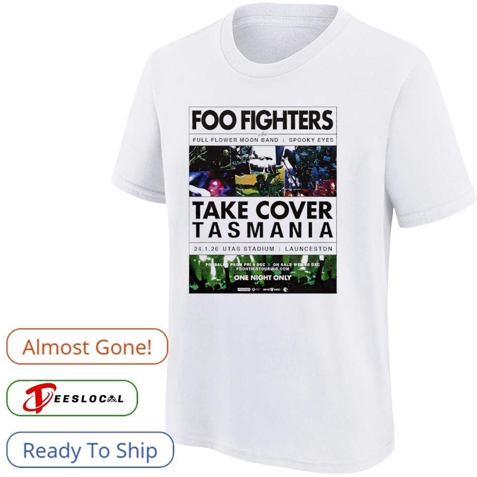 Foo Fighters Launceston Tasmania 2025 Event Poster At Utas Stadium