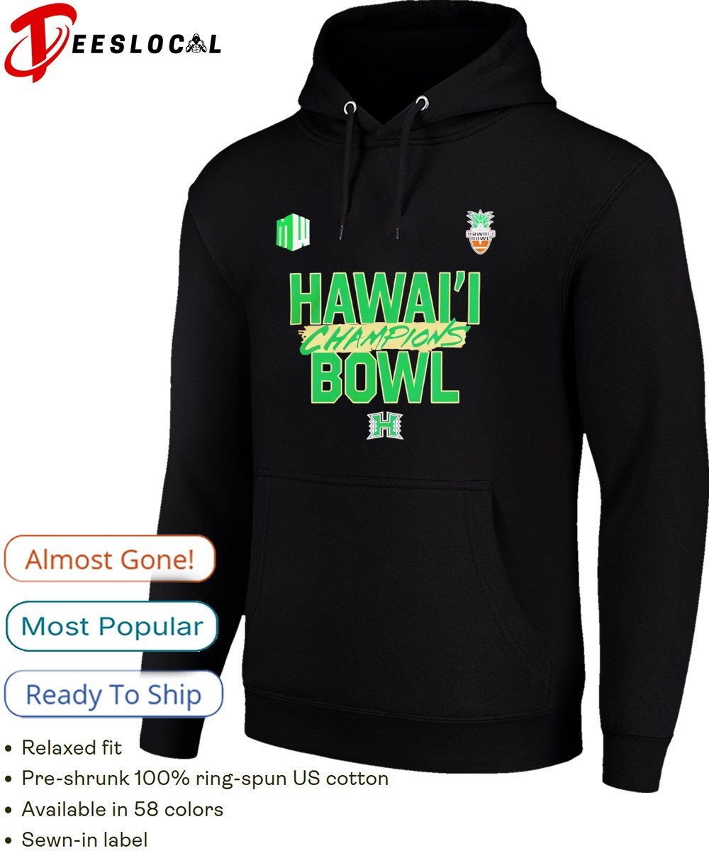 Hawaii Rainbow Warriors 2025 Hawaii Bowl Champions logo shirt, hoodie,  sweater, long sleeve and tank top, image size:1000x1200