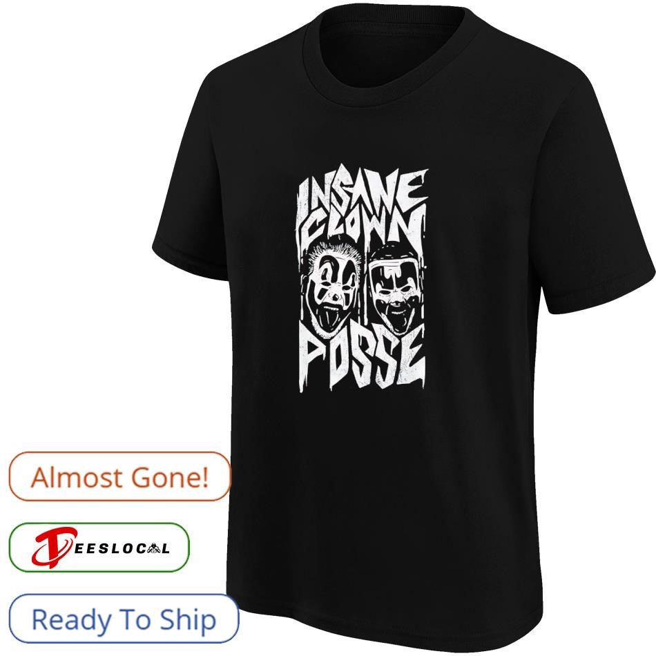 Insane Clown Posse フェイスグラフィックTシャツ Insane Clown Posse two face shirt, hoodie, sweater, long sleeve