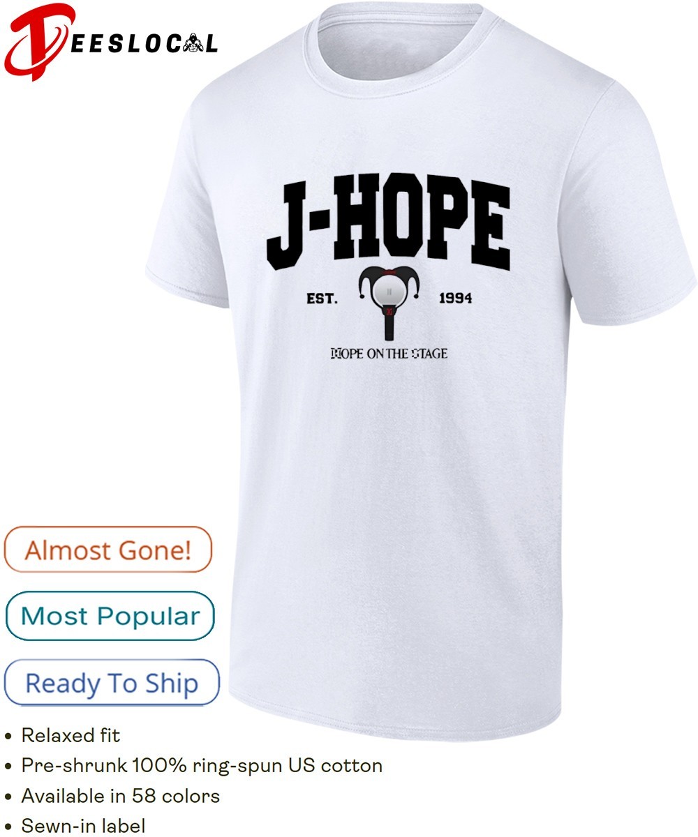 J-Hope BTS est 1994 hope on the stage shirt, hoodie, sweater, long