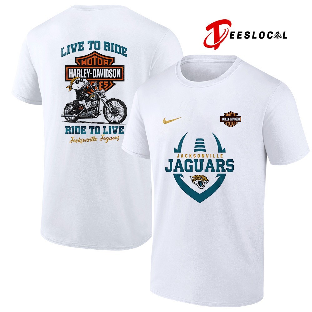 Snoopy × Harley-Davidson Tシャツ XL Jacksonville Jaguars x Peanuts Snoopy Harley Davidson live to ride