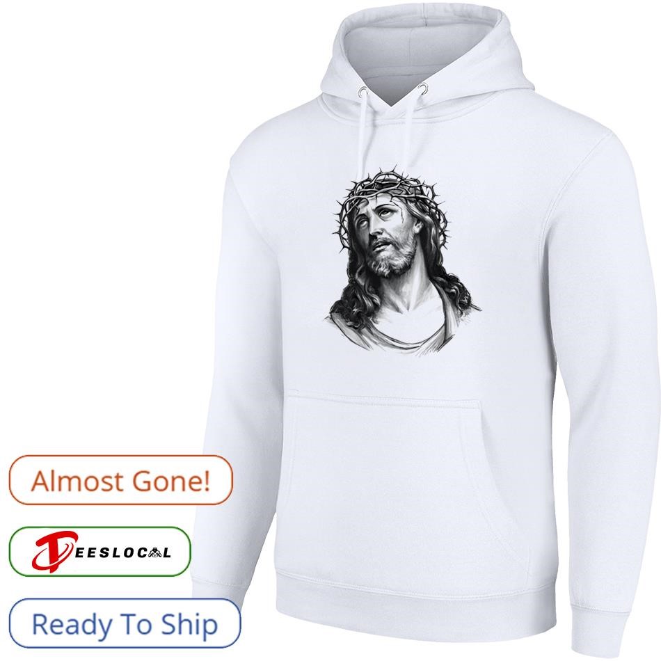 スカート JESUS CLOTHING Jesus wearing the crown of thorns portrait shirt, hoodie, sweater