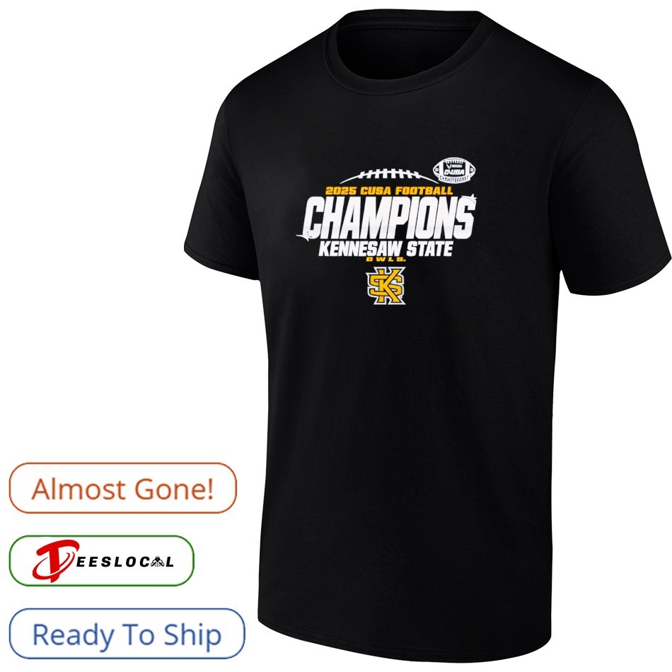 Kennesaw State Owls C-USA Champs 2025 Football Locker Room shirt