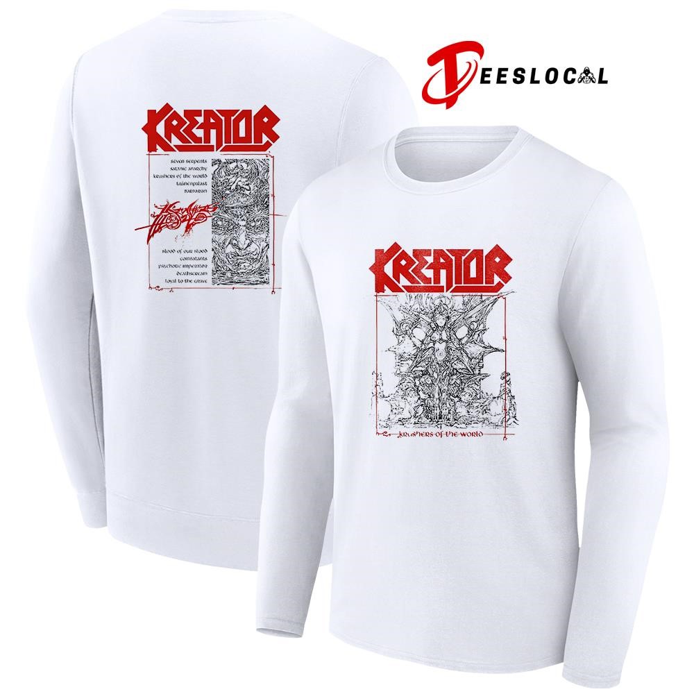 Kreator Krushers of the World tracklist shirt, hoodie, sweater