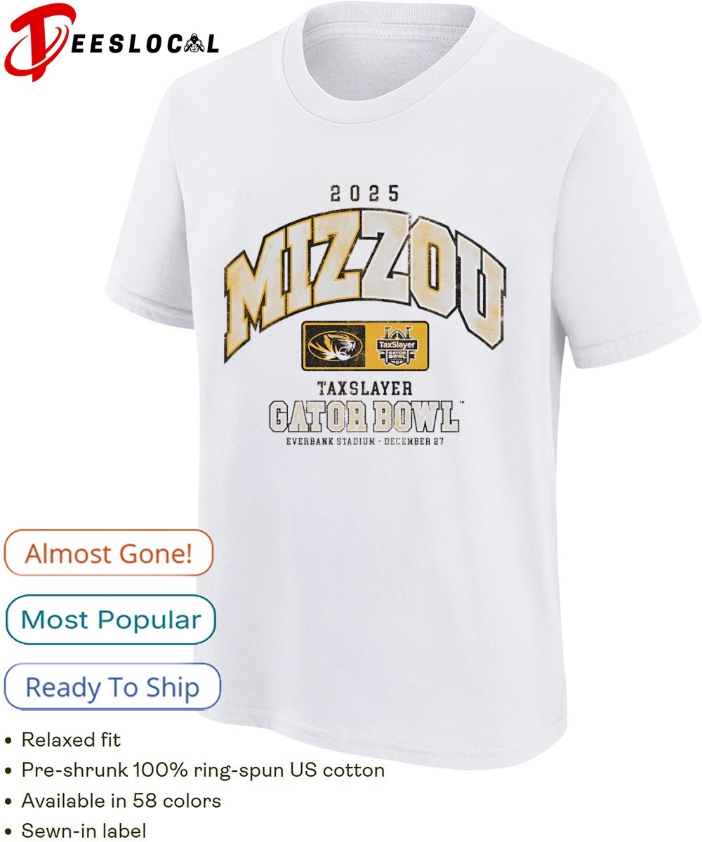 Missouri Tigers football TaxSlayer Gator Bowl 2025 shirt, hoodie