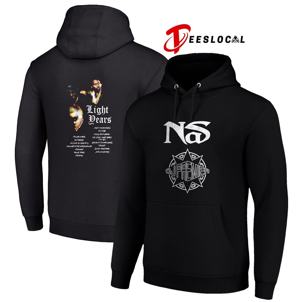 Nas DJ premier Light Years new album personatized tracklist shirt