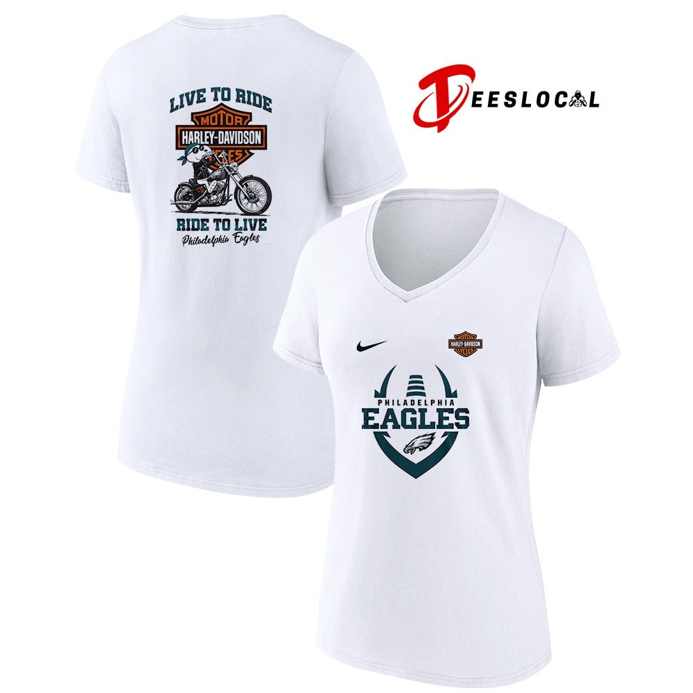 Philadelphia Eagles x Peanuts Snoopy Harley Davidson live to ride