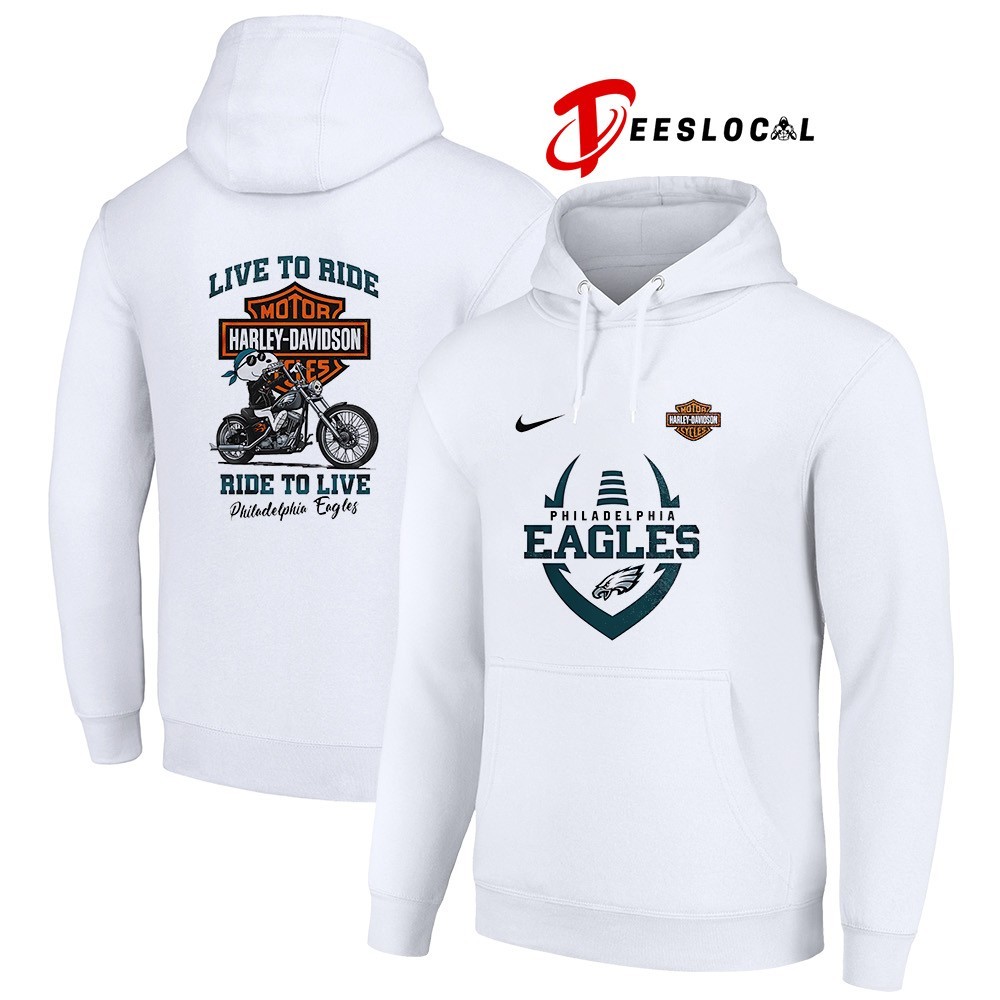 Philadelphia Eagles x Snoopy Motorcycle Harley Dadvidson live to