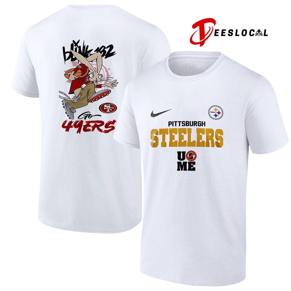 Pittsburgh Steelers x John Cena never give up go Steelers shirt