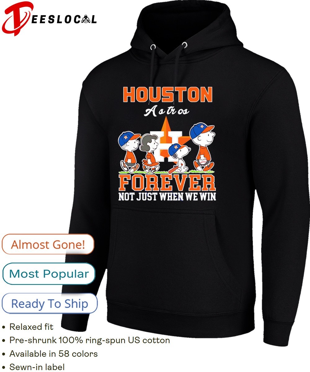 Snoopy and Charlie Brown Houston Astros forever not just when we