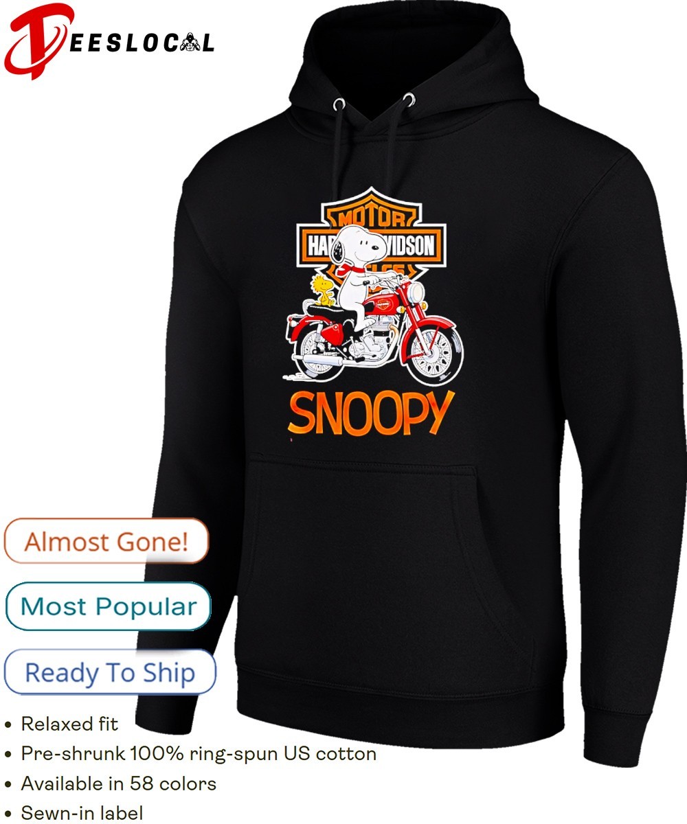 Snoopy and Woodstock Harley Davidson Motorcycle shirt, hoodie