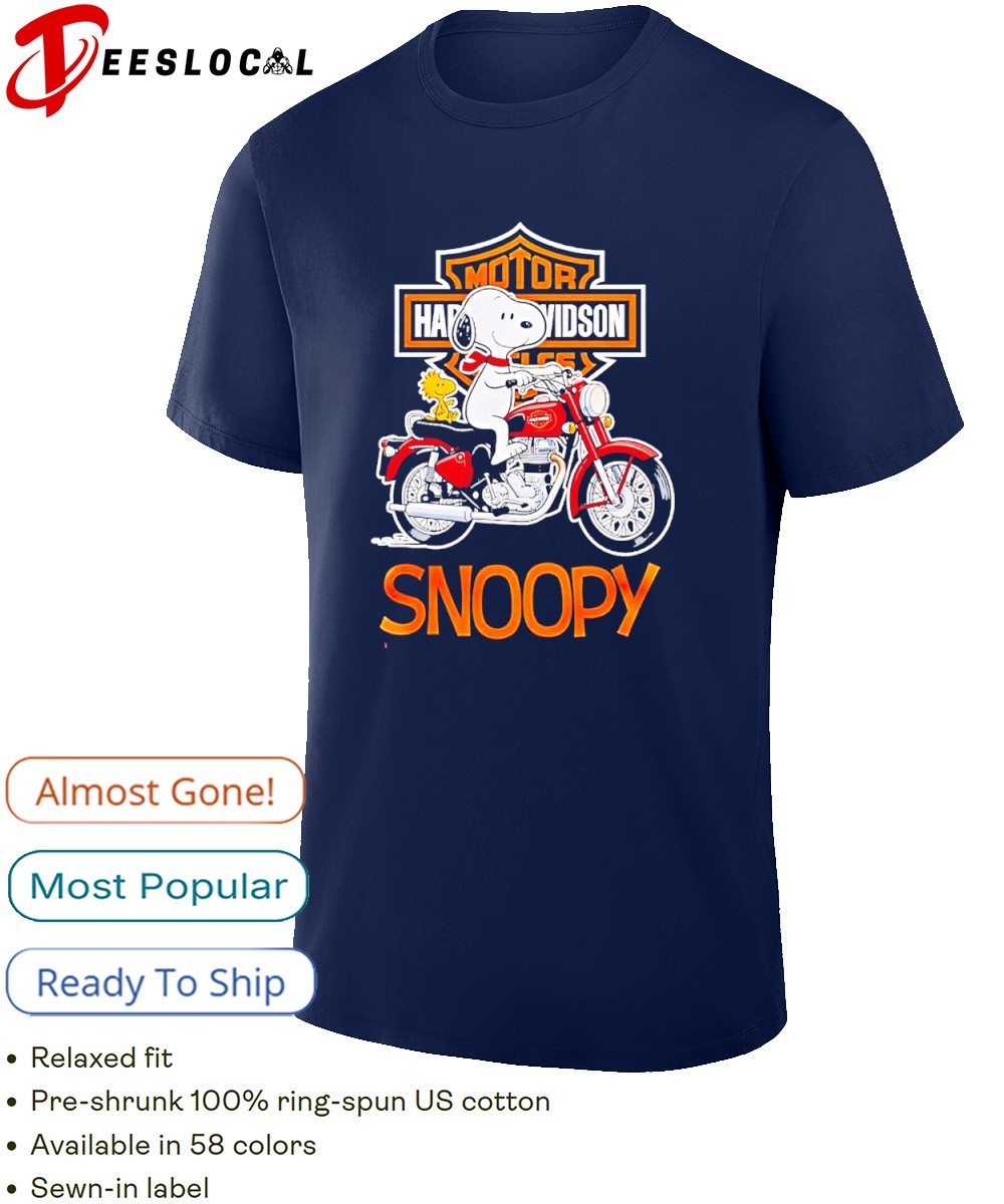 Snoopy and Woodstock Harley Davidson Motorcycle shirt, hoodie