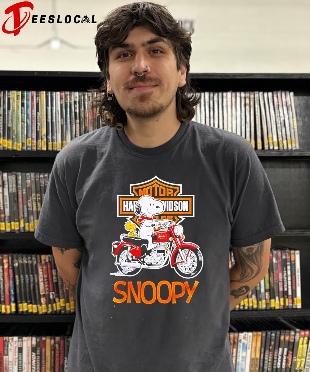 Snoopy × Harley-Davidson Tシャツ XL Snoopy tattoo Motor Harley Davidson shirt, hoodie, sweatshirt