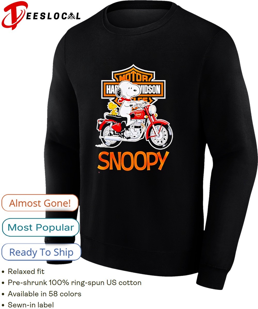 Snoopy × Harley-Davidson Tシャツ XL Snoopy Harley Davidson Motorcycle Tattoo Quality shirt, hoodie