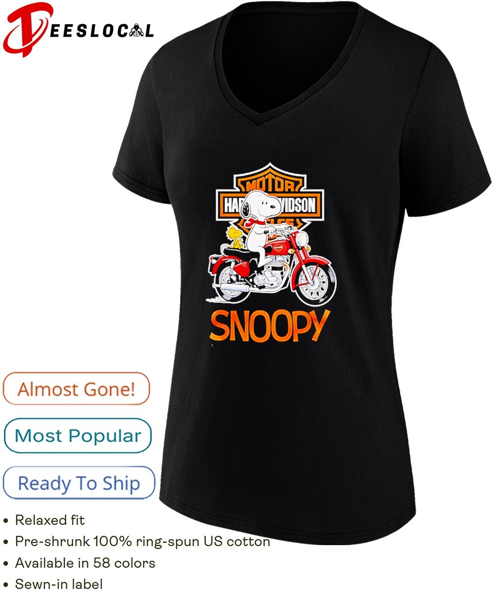Snoopy and Woodstock Harley Davidson Motorcycle shirt, hoodie