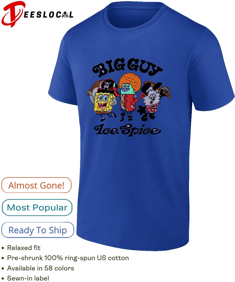 SquarePants Patrick Star and Plankton Big Guy Ice Spice shirt