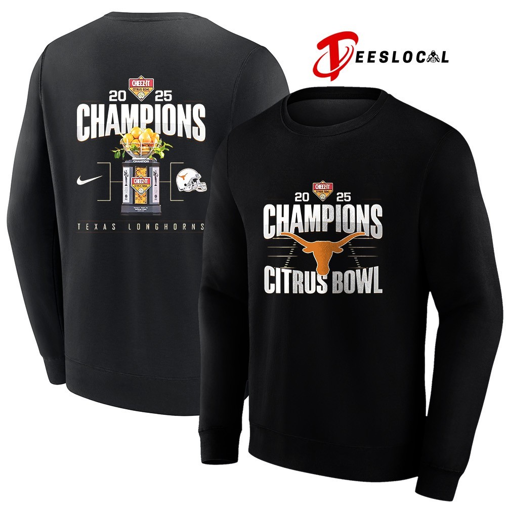 Texas Longhorns Citrus Bowl Champions 2025 football logo shirt