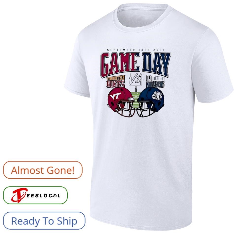 Virginia Tech Hokies vs Old Dominion Monarchs game day 2025 helmet