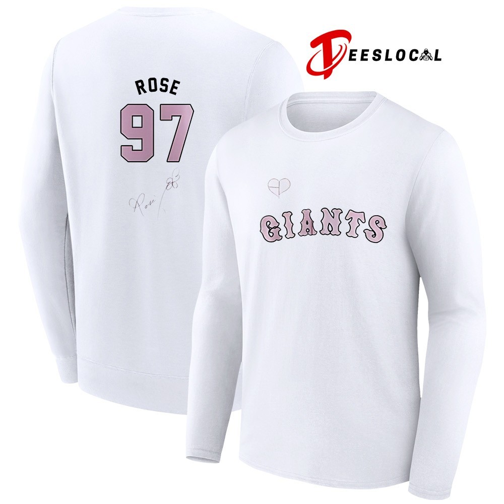 Yomiuri Giants x Blackpink Rose name and number signature shirt