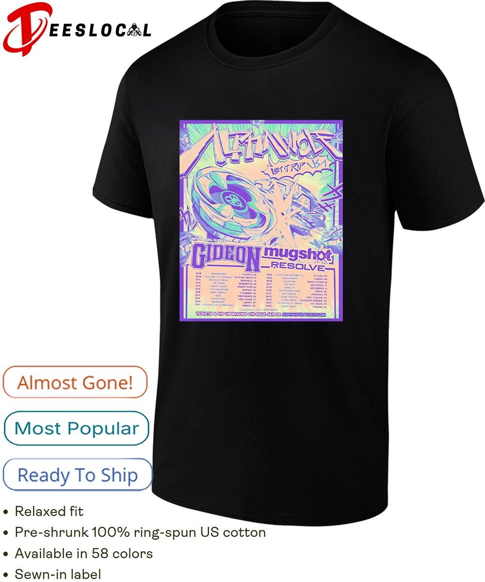 Alpha wolf let it RIP USA 2026 tour city dates shirt, hoodie