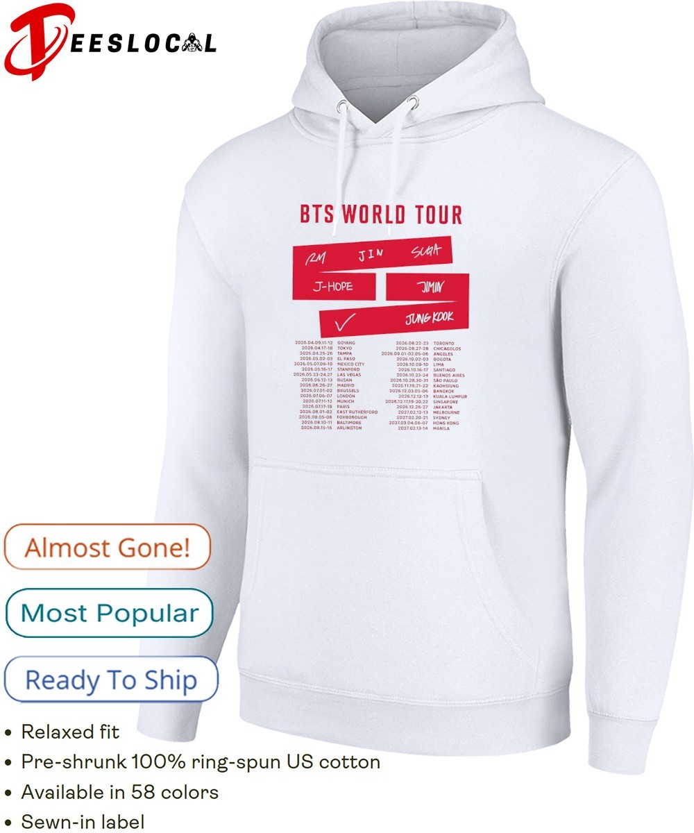 BTS World tour 2026 shirt, hoodie, sweater, long sleeve and tank top