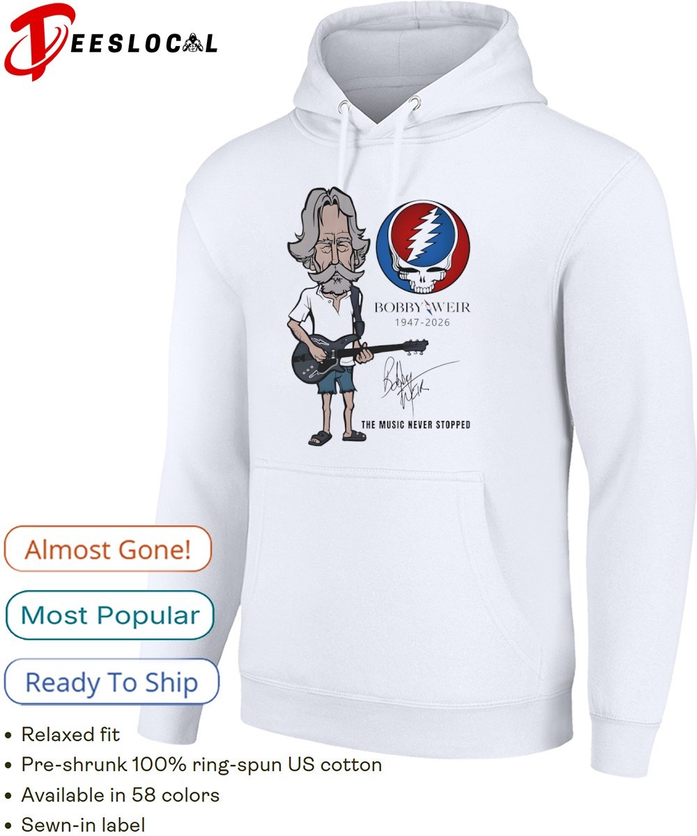 Bob Weir 1947 2026 x Grateful Dead Steal Your Face The Music Never