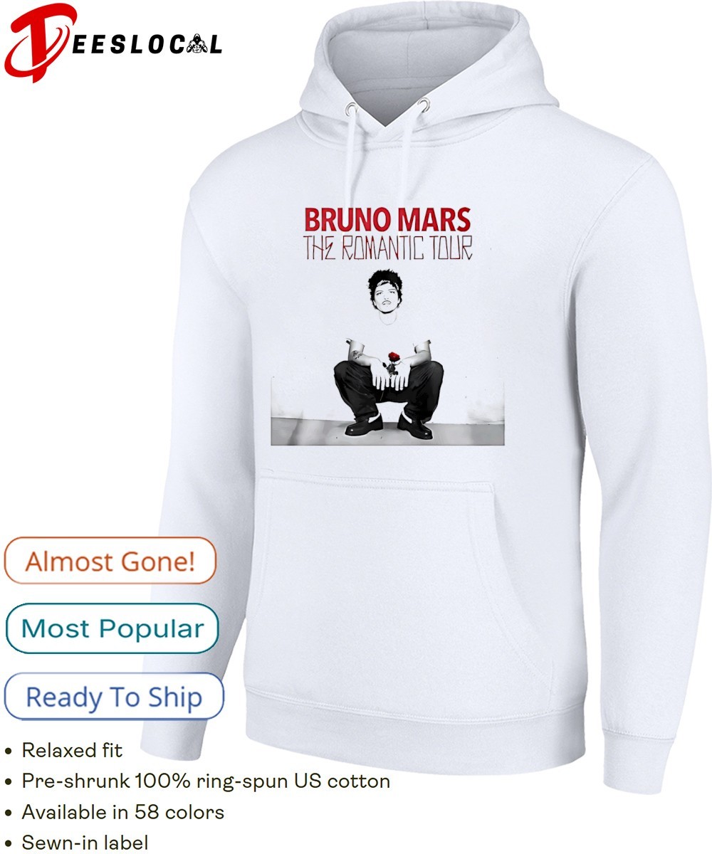 Bruno Mars The Romantic Tour 2026 shirt, hoodie, sweater, long