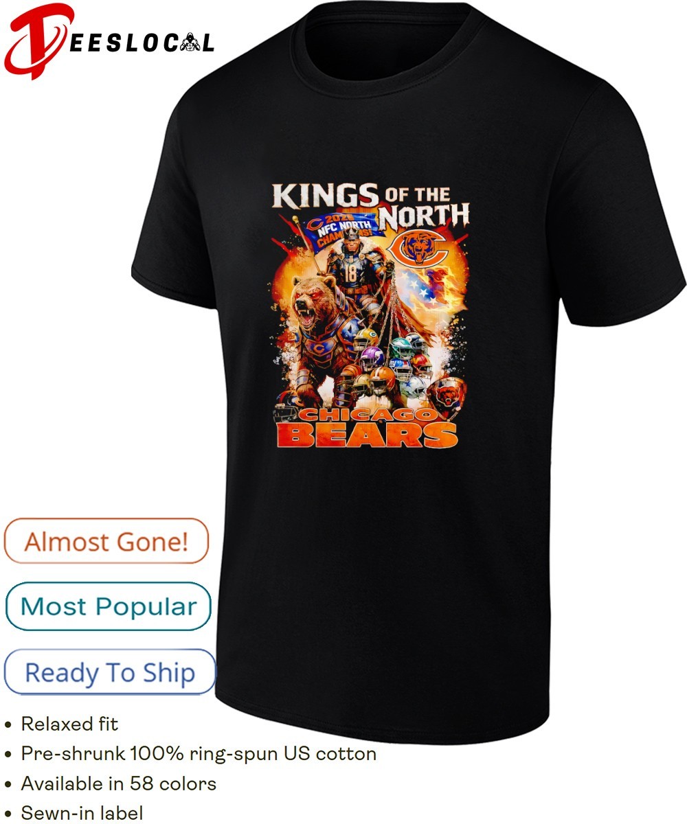 Chicago Bears King Of The North 2025 NFC North Champions shirt