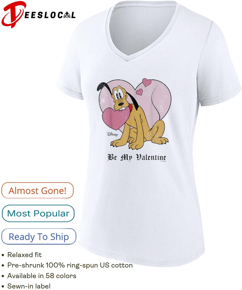 Disney Mickey and Friends Pluto Sweetheart Valentines shirt