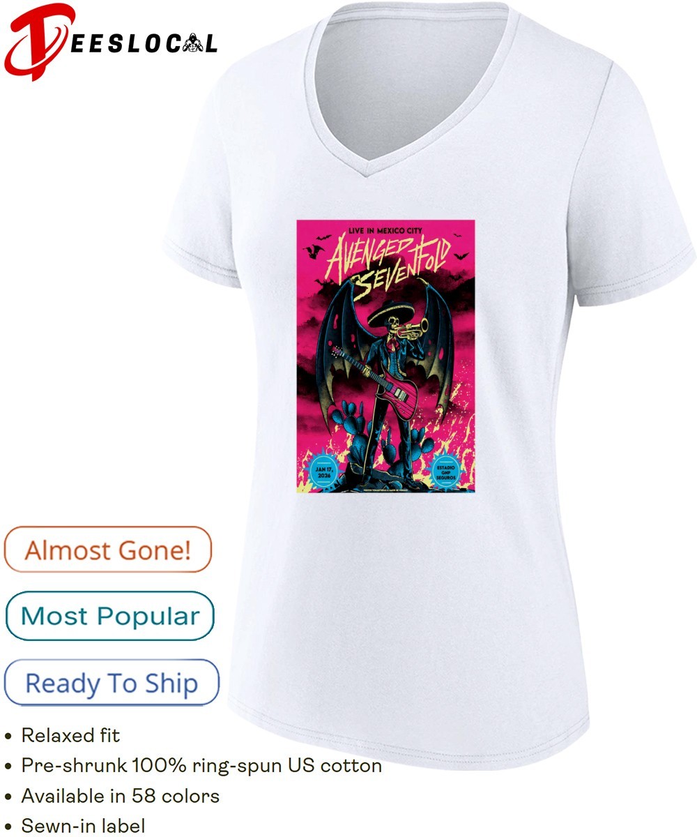 Estadio GNP Seguros Jan 17 2026 Avenged Sevenfold shirt, hoodie