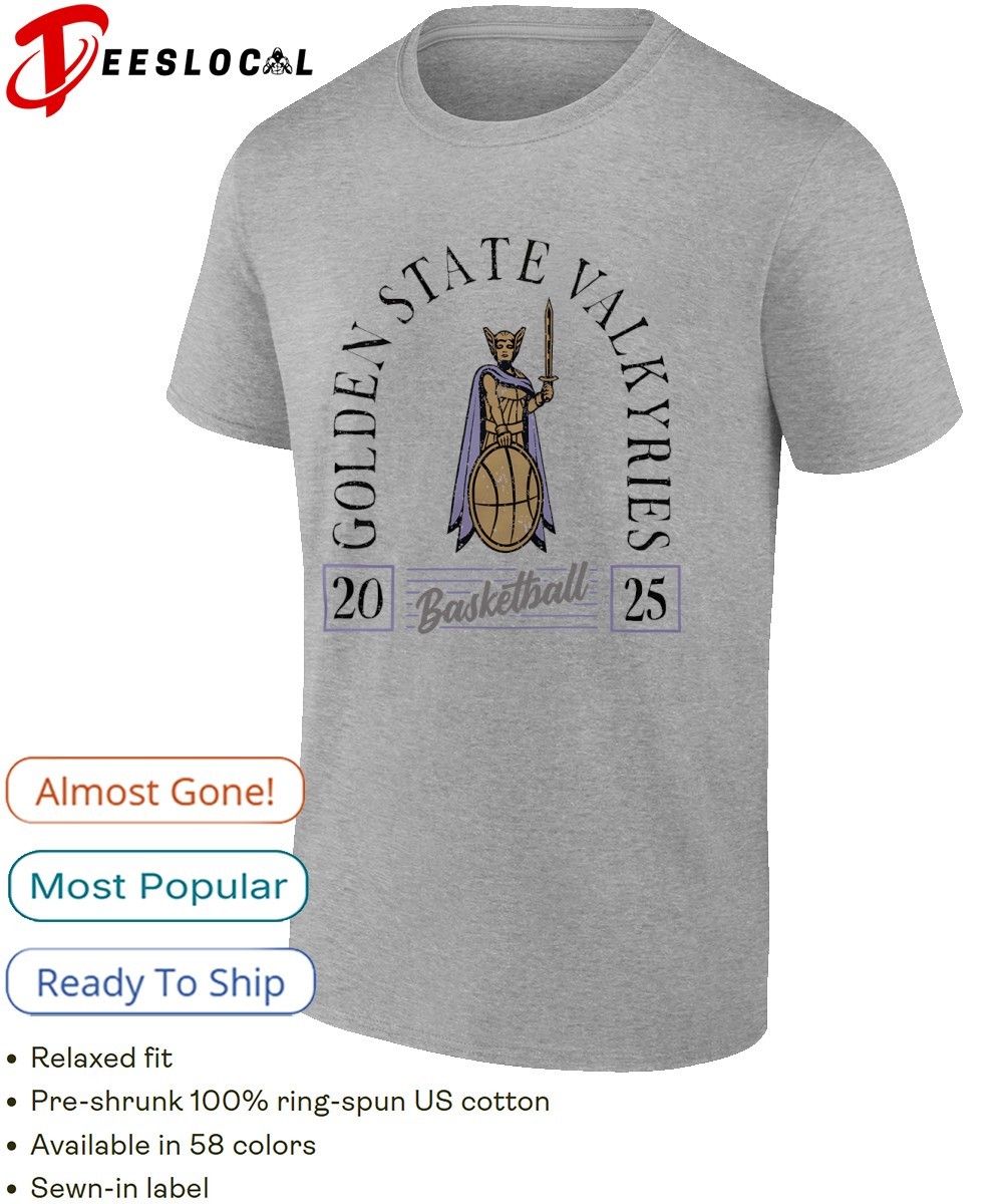 Golden State Valkyries basketball 2025 stadium platinum shirt