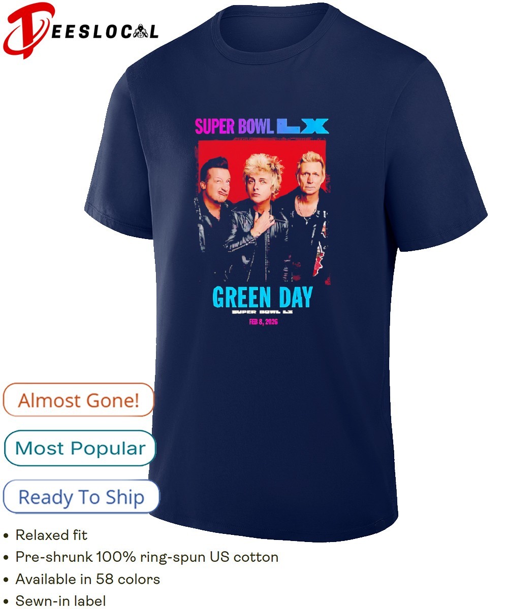 Green Day Super Bowl Lx 2026 Live from Levi's stadium shirt