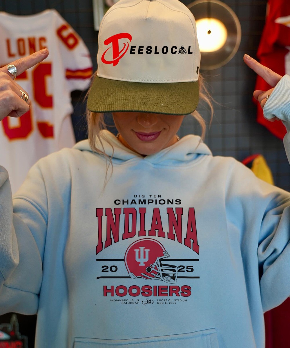 Indiana Hoosiers helmet Big Ten Championship game 2025 shirt