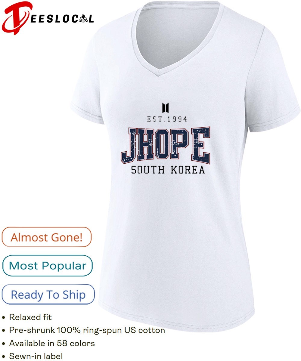 Jhope South Korea est 1994 shirt, hoodie, sweater, long sleeve and