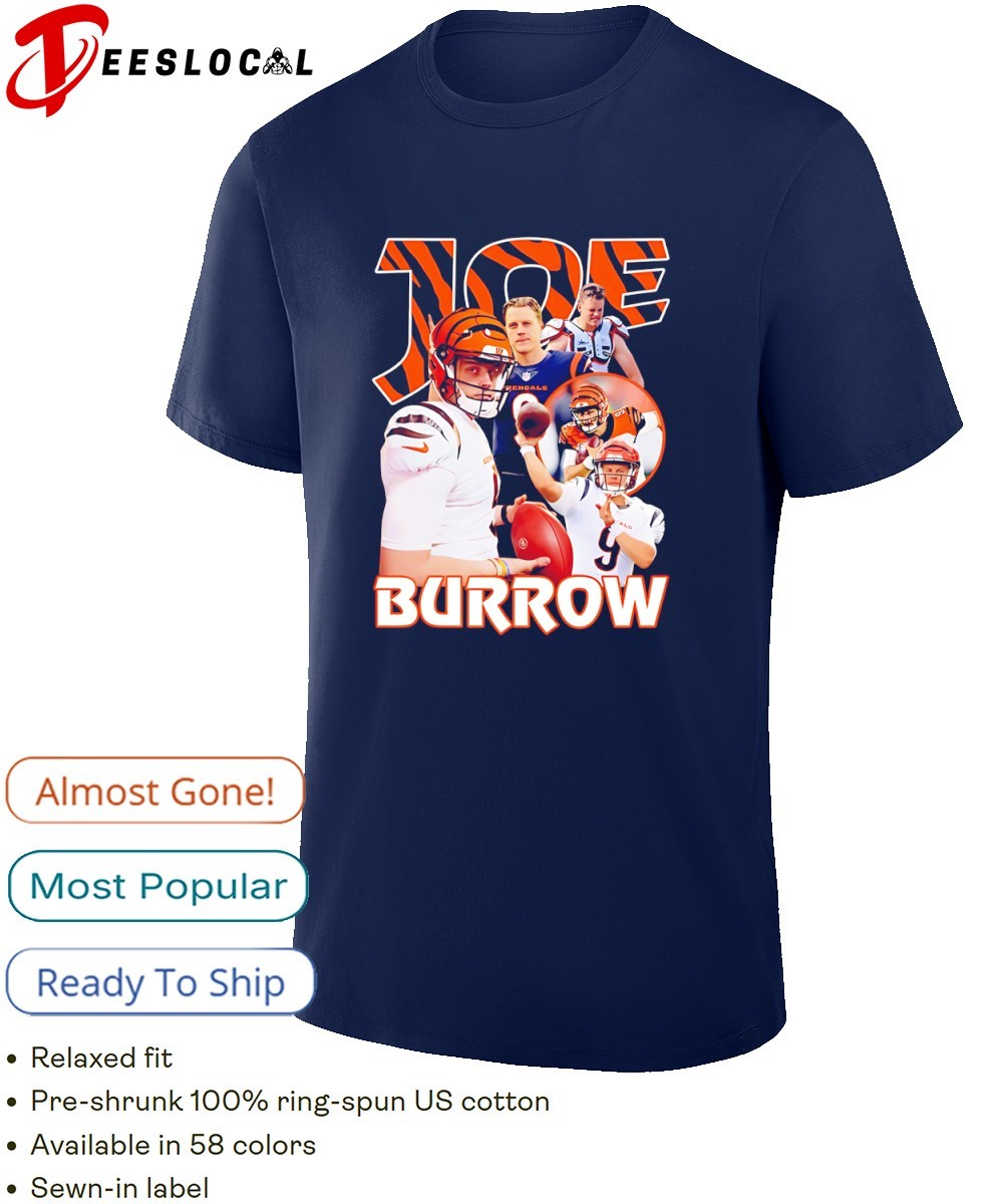 Joe Burrow 9 Cincinnati Bengals football graphic shirt, hoodie