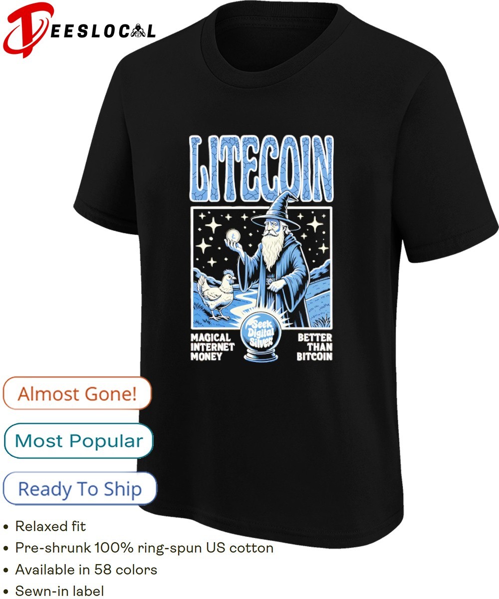 Litecoin The Magical Internet Money Better Than Bitcoin shirt, hoodie,  sweater, long sleeve and tank top
