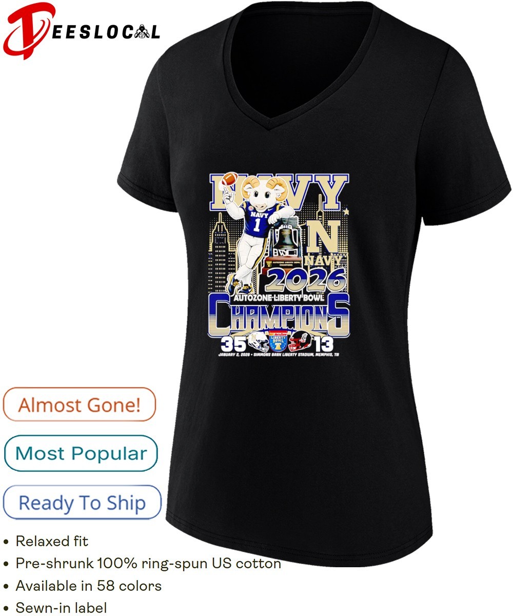 Navy Midshipmen AutoZone Liberty Bowl Champions 2025 shirt, hoodie