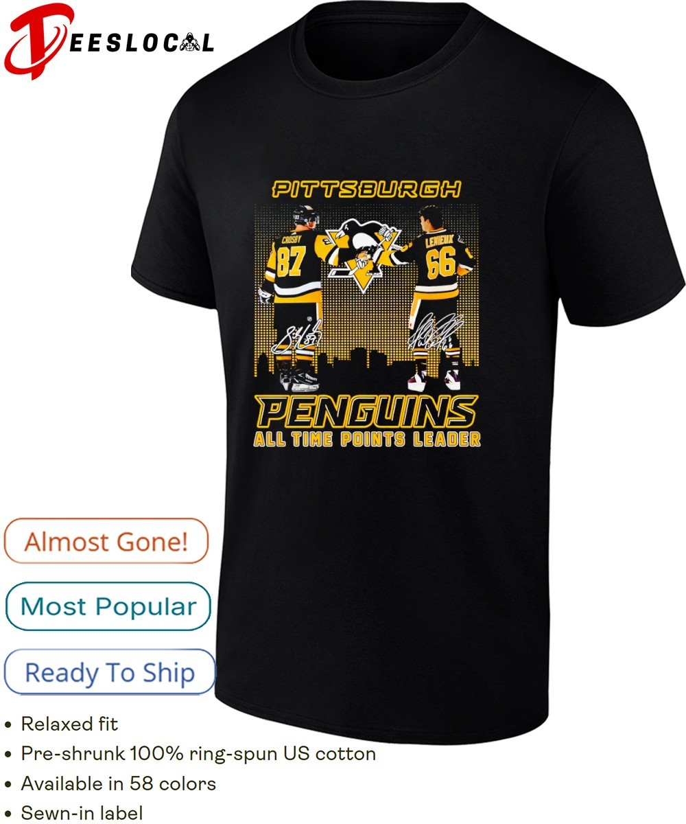 Pittsburgh Penguins Sidney Crosby Mario Lemieux All-Time Points Leaders  2026 shirt, hoodie, sweater, long sleeve and tank top