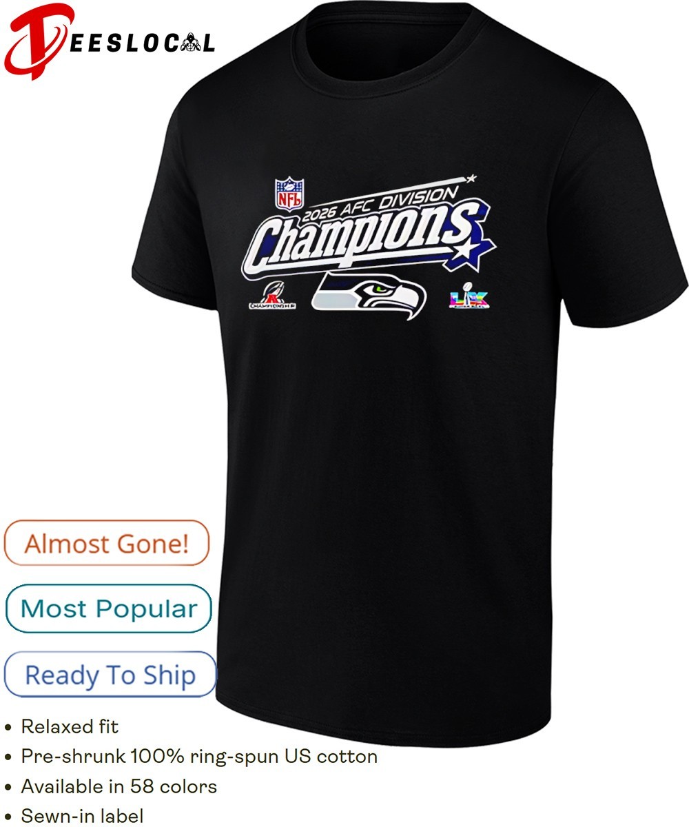 Seattle Seahawks AFC Division Champions NFL 2026 shirt, hoodie