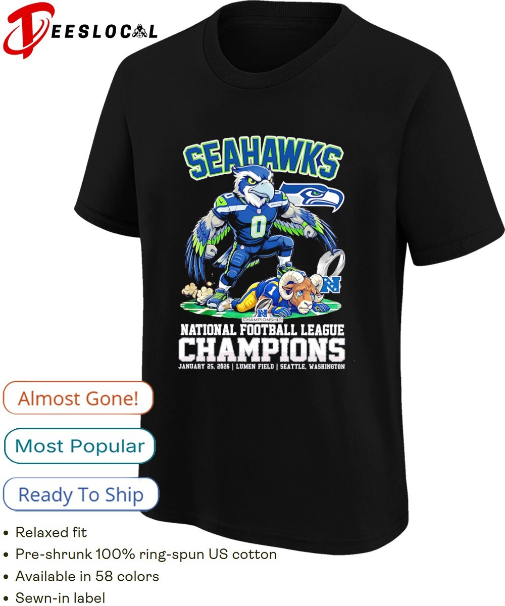 ローリングストーンズ×SEATTLE SEAHAWKSコラボシャツ ネイビー L