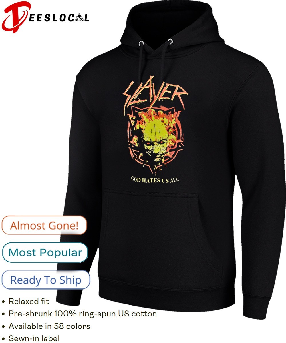 Slayer god hates us all shirt, hoodie, sweater, long sleeve and